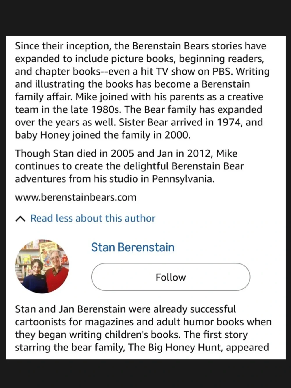 $3 Berenstain's B Book. $3 WHEN BUNDLED WITH 3 Or More